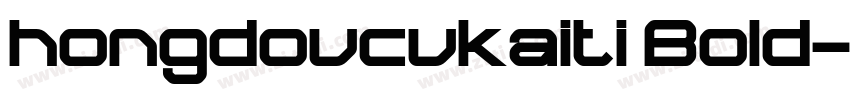 hongdoucukaiti Bold字体转换